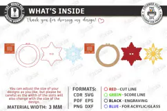 3D Christmas Napkin Ring Laser Cut | Festive Table Decor Product Image 3