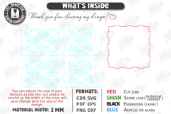 Acrylic Napkin Holders Laser Cut Bundle | Modern Kitchen SVG Product Image 15