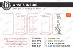 Mini Wooden Paint Palette Laser Cut | Pocket Watercolor Box Product Image 3