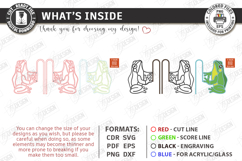 Stained Glass Style Plant Pot Clip Laser Cut Bundle | Garden Product Image 5