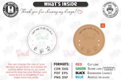 Pregnancy Test Reveal Disc Laser Cut | Baby Reveal SVG | CNC Product Image 3