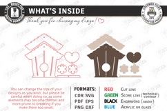 Spring Birdhouse Wall Decor Laser Cut Bundle | Home Decor Product Image 30