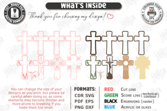 3D Layered Easter Decor Laser Cut | Jesus Cross 3D Layered Product Image 3