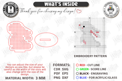 Easter Cross Stitch Ornament Laser Cut | Embroidery Blank Product Image 2