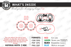 Knitting Row Counter Laser Cut|Floral SVG|Knitting Accessory Product Image 2