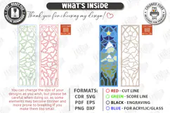 Stained Glass Bookmark Laser Cut | Faux Stained Glass Window Product Image 3