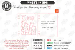 Mother's Day Greeting Card Laser Cut | 3D Floral Cards SVG Product Image 3