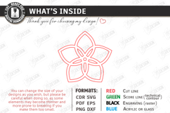 Flower Bag Tag Laser Cut | Macrame Keychain SVG | Boho Charm Product Image 3