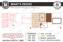 Mother's Day Gift Boxes Laser Cut Bundle | Floral Boxes SVG Product Image 5