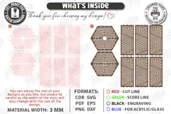 Wooden Pendant Light Shade Laser Cut | Home Decor | Pattern Product Image 3