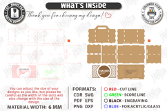 S'mores Station Box with Handle Laser Cut | S'mores Basket Product Image 3