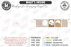 3D Baby Photo Album Cover Laser Cut | Kids Laser | Newborn Product Image 3