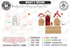 Valentine House Village Stand Laser Cut | 3D Village Stand Product Image 3