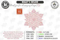 3D Layered Wooden Snowflake Laser Cut | Christmas Ornament Product Image 3