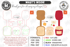 Leather Bag Charm Laser Cut | Toast and Jam Keychains | CNC Product Image 3
