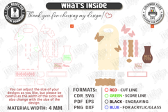 Mother's Day Flower Holders Laser Cut Bundle | Gift Baskets Product Image 5