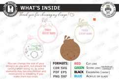 Easter Bunny Treat Trays Laser Cut Bundle | Serving Tray SVG Product Image 5