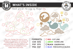 Nursery Luminous Wall Décor Laser Cut Bundle | Night Light Product Image 5