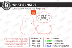 3D Easter Gift Tag Laser Cut | Basket Tag | Money Holder SVG Product Image 15