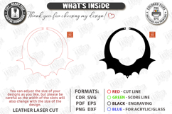 Gothic Leather Necklace Laser Cut | Leather Jewelry | Choker Product Image 3