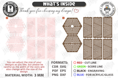 Wooden Pendant Light Shade Laser Cut Bundle | Home Decor SVG Product Image 5