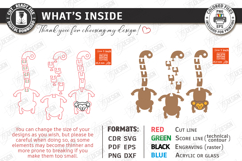 Flexible Animals Keychain Laser Cut | Wooden Monkey | CNC Product Image 3