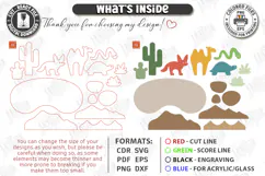 Animal Building Blocks Laser Cut | Kids Laser | Desert SVG Product Image 3