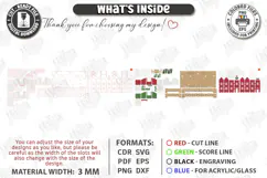 3D Christmas Village Night Light Laser Cut | Winter Town SVG Product Image 3