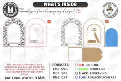 Mother's Day Photo Frame Laser Cut | Floral Picture Frames Product Image 3