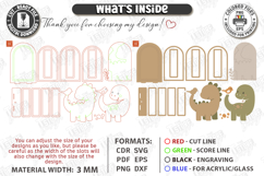 Cute Kids Night Light Stands Laser Cut Bundle | Table Lamps Product Image 14