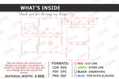 Cat House Laser Cut Bundle | Pets | Wooden Mini Houses | CNC Product Image 10