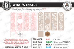 Wine Bottle Gift Boxes Laser Cut Bundle | Wine Boxes SVG Product Image 5