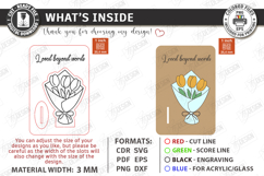 Mother's Day Wooden Card Laser Cut Bundle | Layered Card SVG Product Image 5