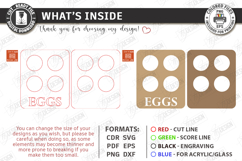 Egg Organizer Laser Cut | Egg Holder | Egg Storage | Kitchen Product Image 3