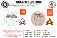 S'mores Gift Tag Laser Cut | Marshmallow Campfire Treat SVG Product Image 3