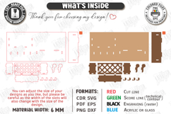 Wall Key Holder Laser Cut | Wall Decor | Key Rack Laser Cut Product Image 3