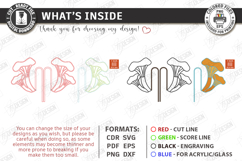 Stained Glass Style Plant Pot Clip Laser Cut Bundle | Garden Product Image 6