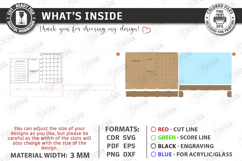 Acrylic Planner Laser Cut | Family Calendar | Wall Decor SVG Product Image 3