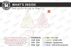 Christmas Hanging Decor Laser Cut | Christmas Wall Décor Product Image 3