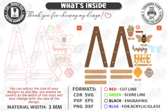 Mini Decorative Ladder Shelf Laser Cut Bundle | Tiered Tray Product Image 6
