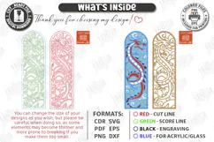 Stained Glass Bookmark Laser Cut | Faux Stained Glass Window Product Image 3