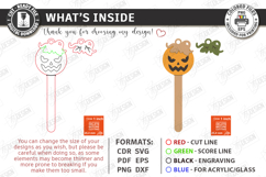 Halloween Keychain Laser Cut | Spooky Doll Head Charm | CNC Product Image 3