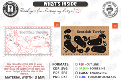 Dog Card Puzzle Laser Cut | 3D Puzzle | Scottish Terrier SVG Product Image 2