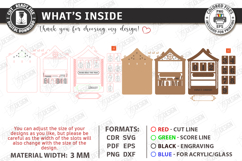 3D Layered Retro Book Tracker Laser Cut | Reading Goal SVG Product Image 3