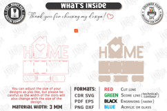 House Shaped Organizer Laser Cut | Desktop Storage Tray SVG Product Image 3