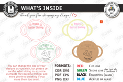 Easter Bunny Treat Trays Laser Cut Bundle | Serving Tray SVG Product Image 6