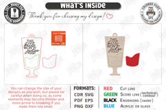 Wine Bottle Tag Laser Cut |Hanging Card Tag| Fun Quotes SVG Product Image 2