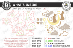 Nursery Luminous Wall Décor Laser Cut Bundle | Night Light Product Image 6