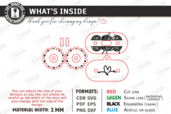 Knitting Row Counter Laser Cut|Floral SVG|Knitting Accessory Product Image 2