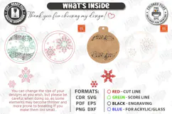 Musical Notes Christmas Ornament Laser Cut | Hanging Decor Product Image 3